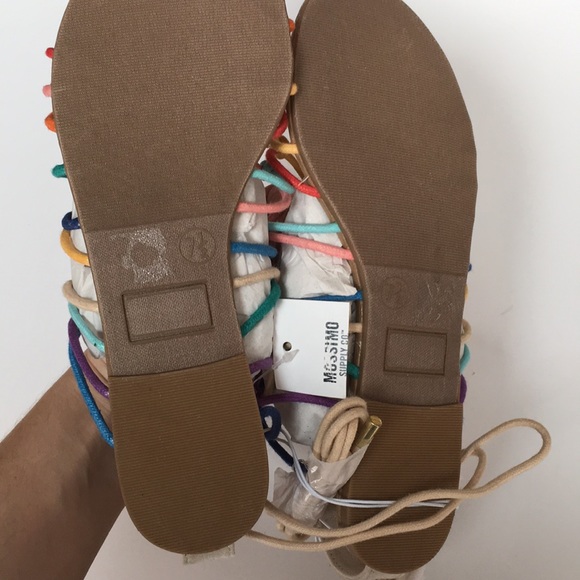 Mossimo Kassandra Gladiator Sandals Rainbow New - Picture 6 of 6